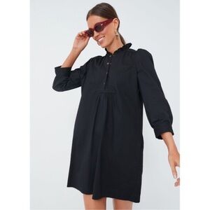 Pomander Place Tuckernuck Claiborne Dress Womens Size XS Black Ruffle Mini Dress